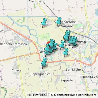 Mappa Via Ombrianello, 26013 Crema CR, Italia (1.285)