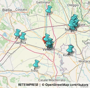 Mappa Via Giuseppe Verdi, 13030 Caresanablot VC, Italia (16.0005)