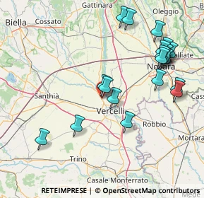 Mappa Via Giuseppe Verdi, 13030 Caresanablot VC, Italia (17.469)