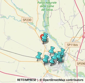 Mappa Via Giuseppe Verdi, 13030 Caresanablot VC, Italia (3.50357)