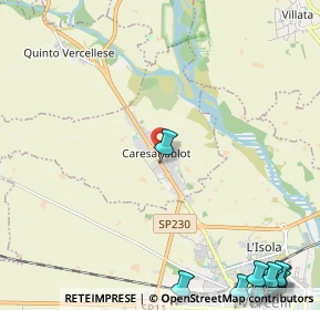 Mappa Via Giuseppe Verdi, 13030 Caresanablot VC, Italia (3.96538)