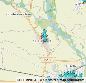 Mappa Via Giuseppe Verdi, 13030 Caresanablot VC, Italia (3.73692)