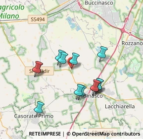 Mappa Via Guido Rossa, 20082 Noviglio MI, Italia (3.23615)