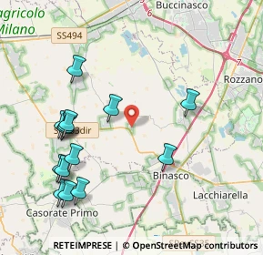 Mappa Via Guido Rossa, 20082 Noviglio MI, Italia (4.49857)