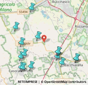 Mappa Via Guido Rossa, 20082 Noviglio MI, Italia (4.99667)