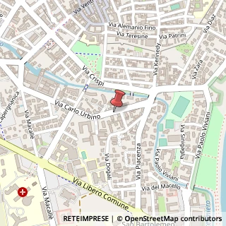 Mappa Via Carlo Urbino, 17, 26013 Crema, Cremona (Lombardia)