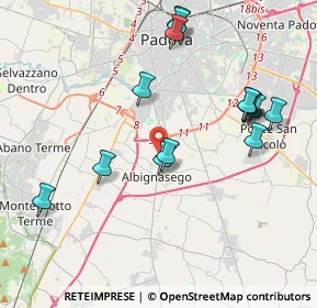 Mappa Via San Gregorio Barbarigo, 35020 Albignasego PD, Italia (4.19133)