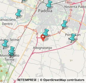 Mappa Via San Gregorio Barbarigo, 35020 Albignasego PD, Italia (6.19818)