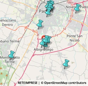 Mappa Via San Gregorio Barbarigo, 35020 Albignasego PD, Italia (4.3325)