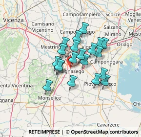 Mappa Via San Gregorio Barbarigo, 35020 Albignasego PD, Italia (9.762)