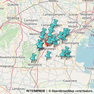 Mappa Via Santa Rosa, 35020 Albignasego PD, Italia (9.7795)