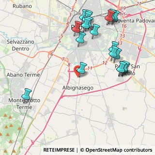 Mappa Via Santa Rosa, 35020 Albignasego PD, Italia (4.945)