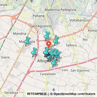 Mappa Via Santa Rosa, 35020 Albignasego PD, Italia (1.12385)