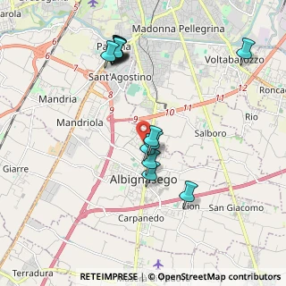 Mappa Via Santa Rosa, 35020 Albignasego PD, Italia (1.96214)
