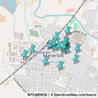 Mappa Viale Stazione, 25025 Manerbio BS, Italia (0.3445)