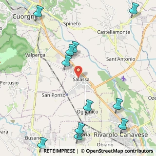 Mappa Via Giuseppe Giacosa, 10080 Salassa TO, Italia (2.90182)