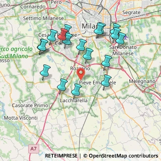 Mappa Piazzetta del Commercio, 20079 Basiglio MI, Italia (8.04278)