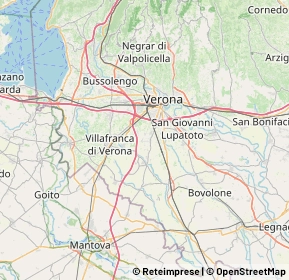 Mappa 37060 Mozzecane VR, Italia (13.91917)