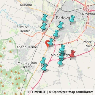 Mappa Via Mandria, 35020 Albignasego PD, Italia (3.47462)