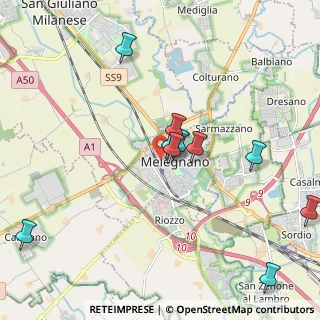 Mappa Via San Francesco, 20077 Melegnano MI, Italia (2.29273)
