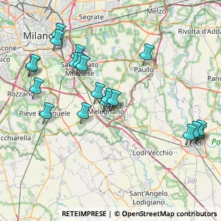 Mappa Via Filippo Turati, 20077 Melegnano MI, Italia (9.071)