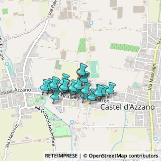 Mappa Via Dante Alighieri, 37060 Castel D'Azzano VR, Italia (0.304)