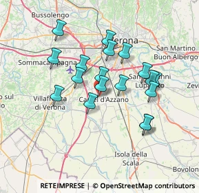 Mappa Via Dante Alighieri, 37060 Castel D'Azzano VR, Italia (6.13722)