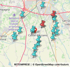 Mappa Via Dante Alighieri, 37060 Castel D'Azzano VR, Italia (3.81)