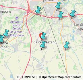 Mappa Via Dante Alighieri, 37060 Castel D'Azzano VR, Italia (5.81333)