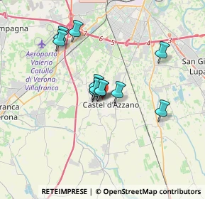 Mappa Via Dante Alighieri, 37060 Castel D'Azzano VR, Italia (2.46167)