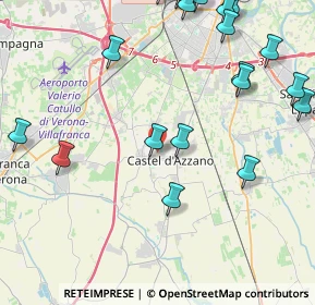 Mappa Via Dante Alighieri, 37060 Castel D'Azzano VR, Italia (5.598)