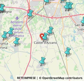 Mappa Via Dante Alighieri, 37060 Castel D'Azzano VR, Italia (6.702)