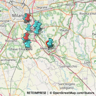 Mappa Via Roma, 20077 Melegnano MI, Italia (7.16467)