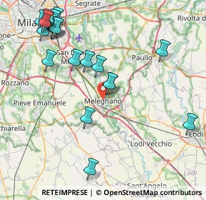 Mappa Via Roma, 20077 Melegnano MI, Italia (9.8285)