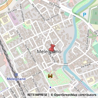 Mappa Via Roma, 32, 20077 Melegnano, Milano (Lombardia)