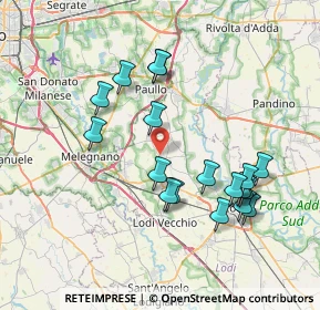 Mappa Via Canzi, 26837 Quartiano LO, Italia (7.39444)