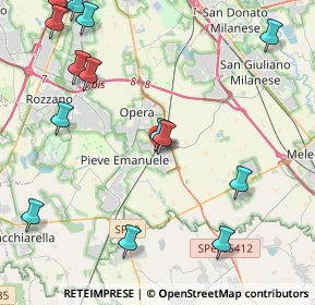 Mappa Via Orlando Cattaneo, 20085 Locate di Triulzi MI, Italia (6.239)