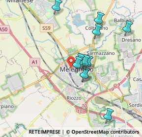 Mappa Via Sandro Pertini, 20077 Melegnano MI, Italia (1.70455)