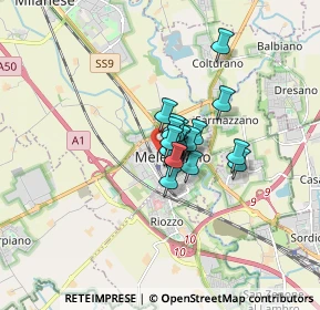 Mappa Via Sandro Pertini, 20077 Melegnano MI, Italia (0.78526)