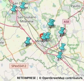 Mappa Via Sandro Pertini, 20077 Melegnano MI, Italia (3.54417)