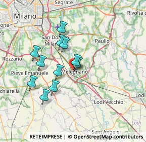 Mappa Via Sandro Pertini, 20077 Melegnano MI, Italia (5.93364)