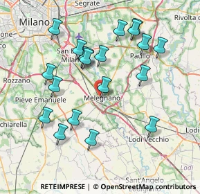 Mappa Via Sandro Pertini, 20077 Melegnano MI, Italia (7.7465)