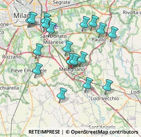 Mappa Via Sandro Pertini, 20077 Melegnano MI, Italia (7.64)