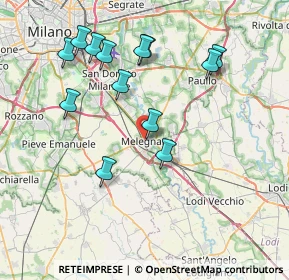 Mappa Via Sandro Pertini, 20077 Melegnano MI, Italia (7.81846)