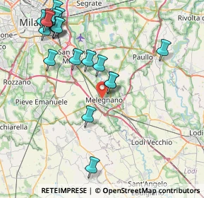 Mappa Via Sandro Pertini, 20077 Melegnano MI, Italia (9.7225)