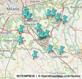 Mappa Via Giuseppe Candia, 20077 Melegnano MI, Italia (7.00438)