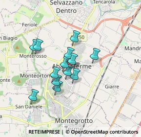 Mappa 35142 Abano Terme PD, Italia (1.27769)
