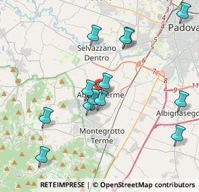 Mappa 35142 Abano Terme PD, Italia (4.01692)