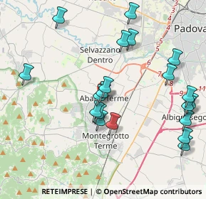 Mappa 35142 Abano Terme PD, Italia (4.3415)
