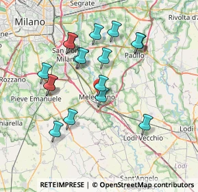 Mappa Via Sangregorio Galli, 20077 Melegnano MI, Italia (7.04294)